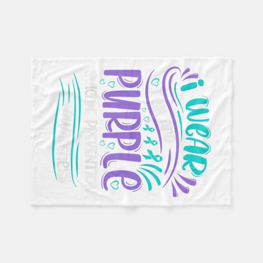 Couverture Polaire Je Porte Des Experts Turquoises Et Violets En Prév (Devant (Horizontal))