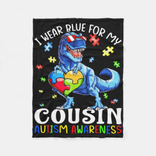 Couverture Polaire Je Porte Du Bleu Pour Ma Sensibilisation sur l'aut