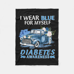 Couverture Polaire Je Porte Du Bleu Pour Moi, Camion De Sensibilisati