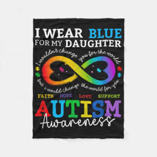 Couverture Polaire Je Porte Du Blues Pour Ma Fille Sensibilisation su