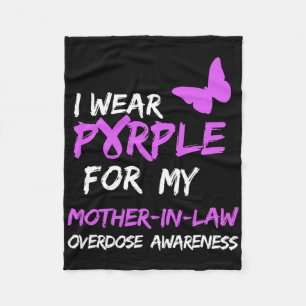 Couverture Polaire Je Porte Du Purple Pour Mon Prophète De La Mère En