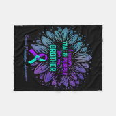 Couverture Polaire Je Porte Du Purple Turquoise Pour La Prévention Du (Devant (Horizontal))