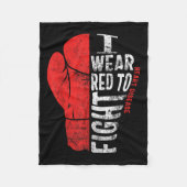 Couverture Polaire Je Porte Du Rouge Pour Combattre La Sensibilisatio (Devant)