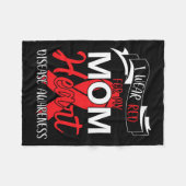 Couverture Polaire Je Porte Du Rouge Pour Ma Mère Sensibilisation Aux (Devant (Horizontal))