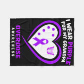 Couverture Polaire Je Porte Du Violet Pour La Sensibilisation À La Su (Devant (Horizontal))