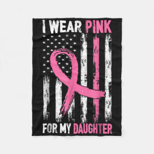Couverture Polaire Je Porte Le Rose Pour Ma Fille Lauréats Du Cancer