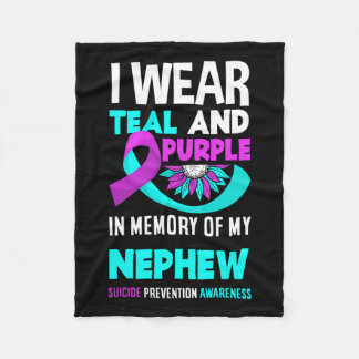 Couverture Polaire Je Porte Le Turquoise Et Le Violet Pour Mon Suicid