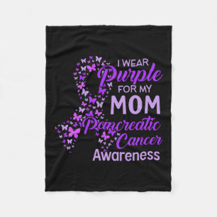 Couverture Polaire Je Porte Le Violet Pour Ma Mère Cancer Pancréatiqu