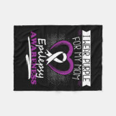 Couverture Polaire Je Porte Le Violet Pour Ma Mère Epilepsie Jour Sér (Devant (Horizontal))