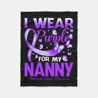 Couverture Polaire Je Porte Le Violet Pour Ma Nanny Pancréatique Canc