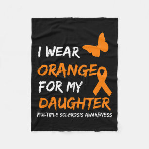Couverture Polaire Je Porte L'Orange Pour Ma Fille Sclérose Multiple 