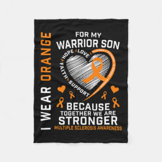 Couverture Polaire Je Porte Orange Pour Mon Fils Sclérose En Plaques
