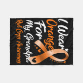 Couverture Polaire Je Porte Orange Pour Mon Grand-Père Rsd Crps Sensi (Devant (Horizontal))