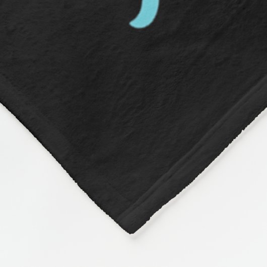 Couverture Polaire Je Porte Turquoise & Purple Pour La Prévention (Coin)