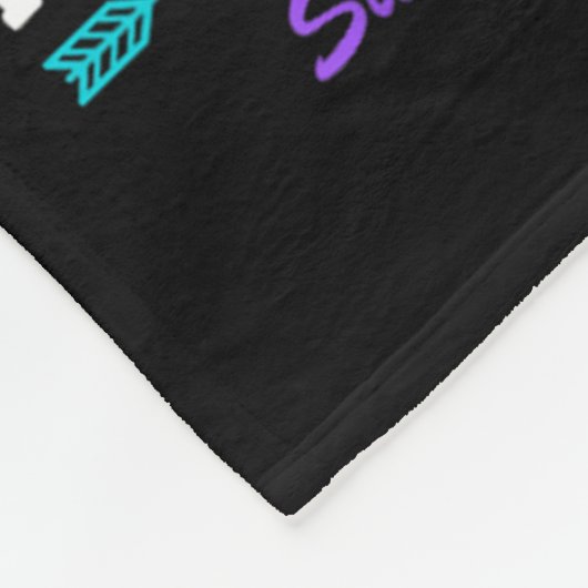 Couverture Polaire Je Porte Turquoise & Purple Pour Mon Mari (Coin)