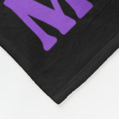 Couverture Polaire Je Porte Turquoise &amp ; Violet En Mémoire De Ma  (Coin)