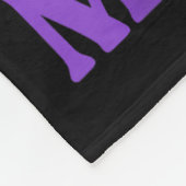 Couverture Polaire Je Porte Turquoise &amp ; Violet En Mémoire De Mon (Coin)