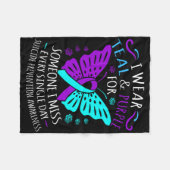 Couverture Polaire Je Porte Turquoise Et Violet Pour Quelqu'Un Que Je (Devant (Horizontal))