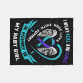 Couverture Polaire Je Porte Un Ribb Turquoise Et Violet Sensibilisati (Devant (Horizontal))