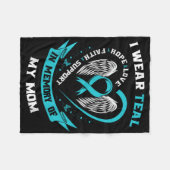 Couverture Polaire Je Porte Un Turquoise Pour Mon Fa De Sensibilisati (Devant (Horizontal))