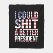 Couverture Polaire Je Pourrais Chirer Un Meilleur Président Anti-Trum (Devant)