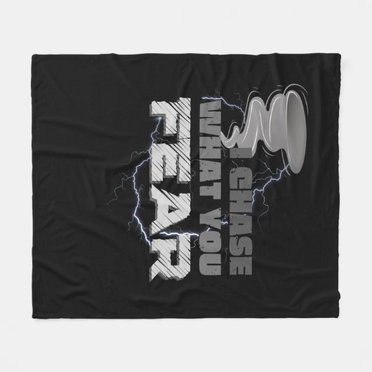 Couverture Polaire Je Poursuis Ce Que Vous Craignez Tornado Chaser (Devant (Horizontal))