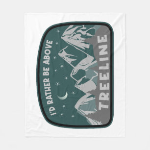 Couverture Polaire Je préférerais être au-dessus de Treeline