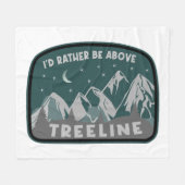 Couverture Polaire Je préférerais être au-dessus de Treeline (Devant (Horizontal))