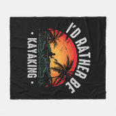 Couverture Polaire Je préférerais être Kayak (Devant (Horizontal))