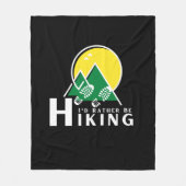 Couverture Polaire Je Préférerais Être Randonnée (Devant)