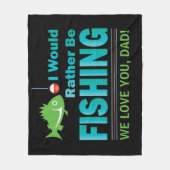 Couverture Polaire Je Préférerais Pêcher (Devant)