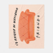 Couverture Polaire Je préférerais regarder mes amis™ (Devant)