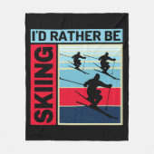 COUVERTURE POLAIRE JE PRÉFÉRERAIS SKIER (Devant)