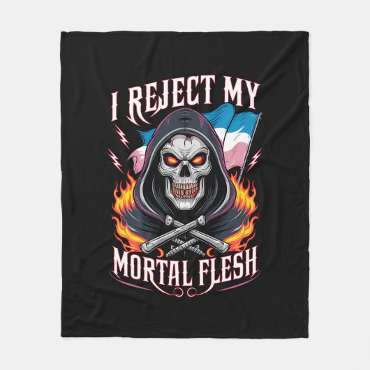 Couverture Polaire Je rejette ma chair mortelle transgenre transgenre (Devant)