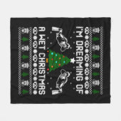 Couverture Polaire Je Rêve D'Un Noël Humide (Devant (Horizontal))