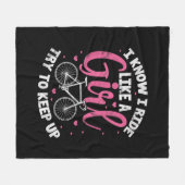 Couverture Polaire Je Sais Que Je Marche Comme Une Fille Essaie De Ga (Devant (Horizontal))