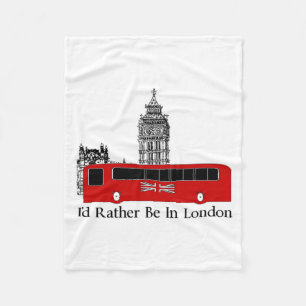 Couverture Polaire Je serais plutôt à Londres