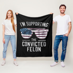Couverture Polaire Je soutiens le féon condamné Pro Trump 2024