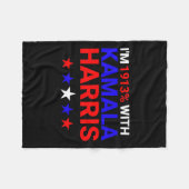 Couverture Polaire Je suis 1913% avec Kamala Harris 2024 (Devant (Horizontal))