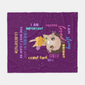 Couverture Polaire JE SUIS - Affirmations Positives pour une Fille No (Devant (Horizontal))