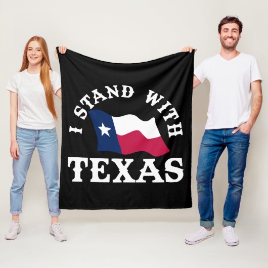 Couverture Polaire Je suis avec le Texas (En situation)