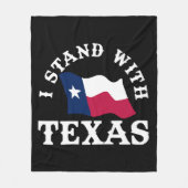 Couverture Polaire Je suis avec le Texas (Devant)