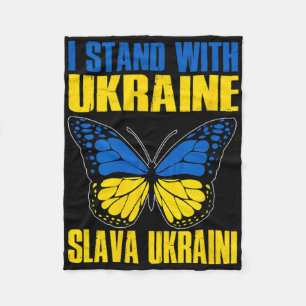 Couverture Polaire Je suis avec l'Ukraine 7