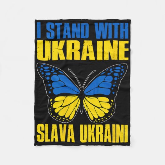 Couverture Polaire Je suis avec l'Ukraine 7  (Devant)