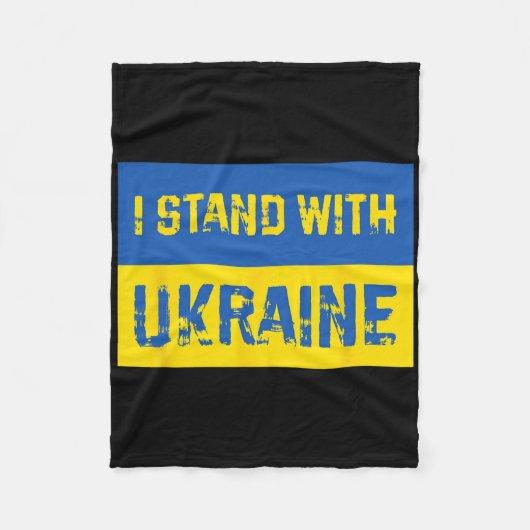 Couverture Polaire Je suis avec l'Ukraine 9 (Devant)