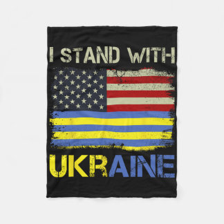 Couverture Polaire Je suis avec l'Ukraine Soutien à l'Ukraine