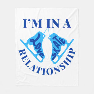 Couverture Polaire Je suis dans une relation de patinage amoureux Pat