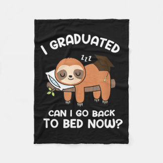 Couverture Polaire Je suis diplômé puis-je retourner au lit drôle de