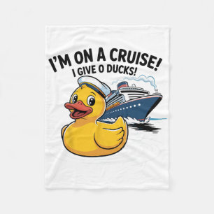 Couverture Polaire Je Suis En Croisière Je Me Fiche Des Canards T-Shi