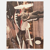 COUVERTURE POLAIRE JE SUIS FIER DE VÉTÉRAN FLEECE BLANKET (Devant)